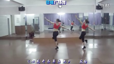 黎塘廖弟广场舞 心花开在草原上（背面） 演唱：龚玥