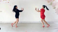 点击观看《2016最新广场舞 粉红色的回忆 双人对跳 阿采广场舞 含教学分解 正背面教学视频》