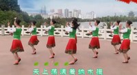 点击观看《格格广场舞 纳木错情歌 演唱赞拉龙儿 集体背面演示示范舞蹈视频》