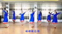 点击观看《万安滨江广场舞 美人 演唱老狼 正背面动作教学演示 附正背面分解 原创广场舞教学视频》