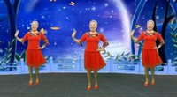 点击观看《蓝天云广场舞 我的情深你若懂 附正背面演示 动作口令分解 中老年健身舞教学视频》